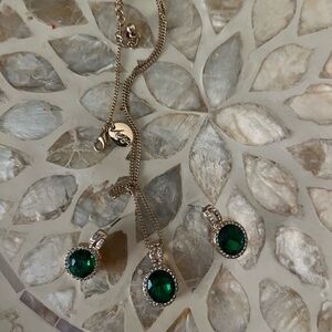 Elegant Green Gemstone Jewelry Set
